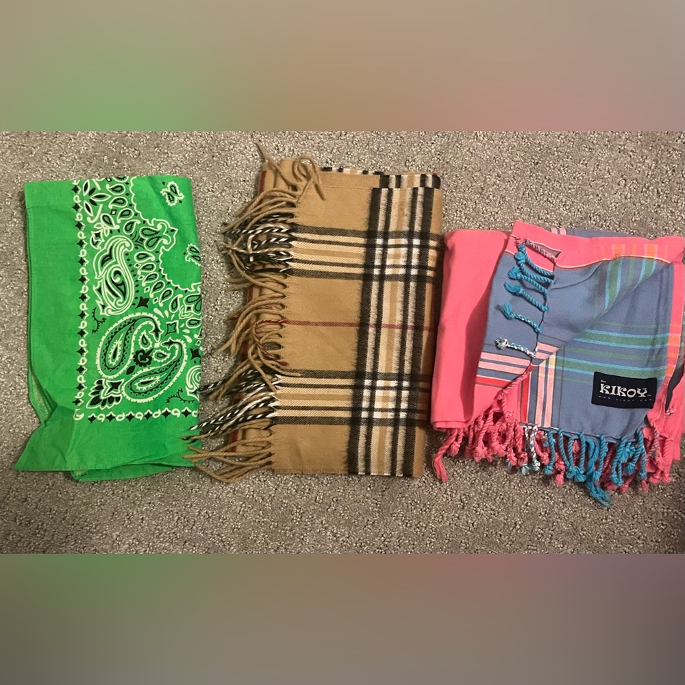 Set of 3 fashion scarfs